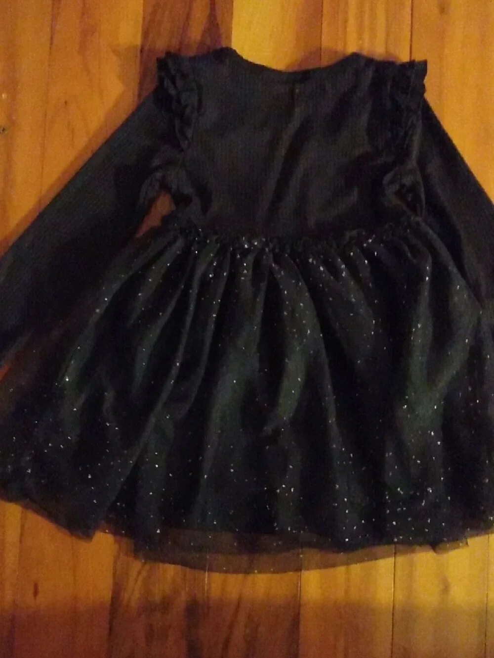NWOT Way to Celebrate! Halloween 18 Months Girls Black Cat Tulle Dress Costume